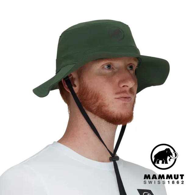 【Mammut 長毛象】Runbold Hat 休閒輕量透氣漁夫帽 綠樹林 #1191-04613