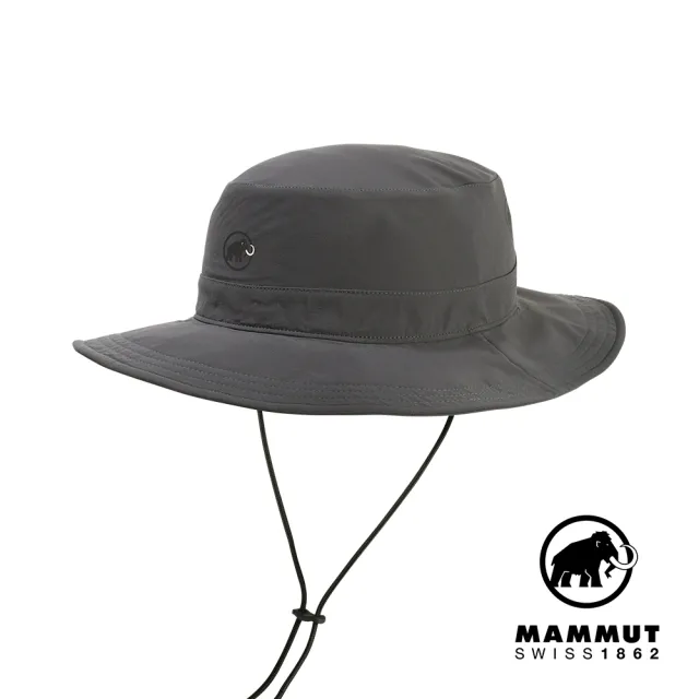 【Mammut 長毛象】Runbold Hat 休閒輕量透氣漁夫帽 幻影黑 #1191-04613