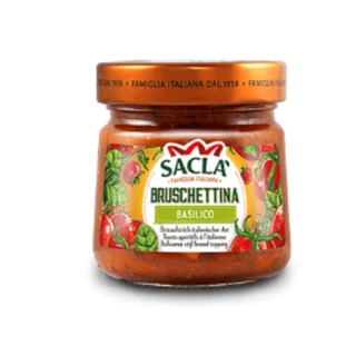即期品【Sacla】義大利番茄羅勒抹醬 190g/瓶(有效日期2024/07/31)