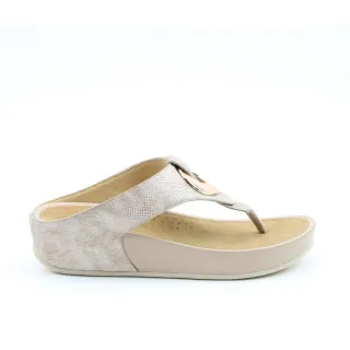 【heavenlyfeet】英國舒適品牌金屬飾片夾腳涼拖鞋-CHARM(金屬壓紋)