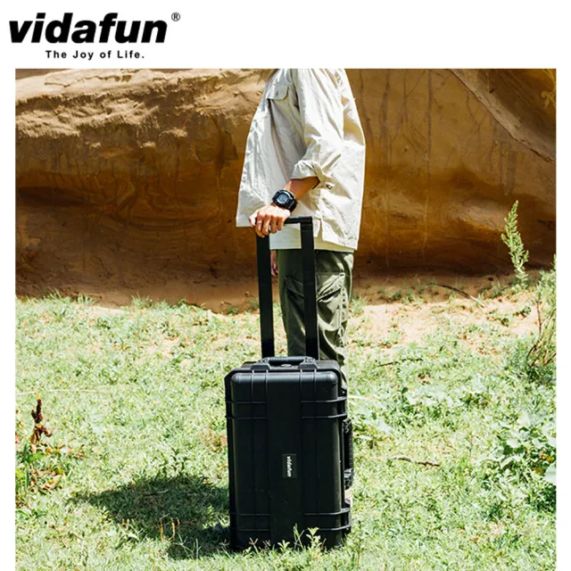 【Vidafun】V26 防水耐撞提把拉桿滑輪收納氣密箱 登機箱(加贈六包乾燥劑+原廠行李束帶)