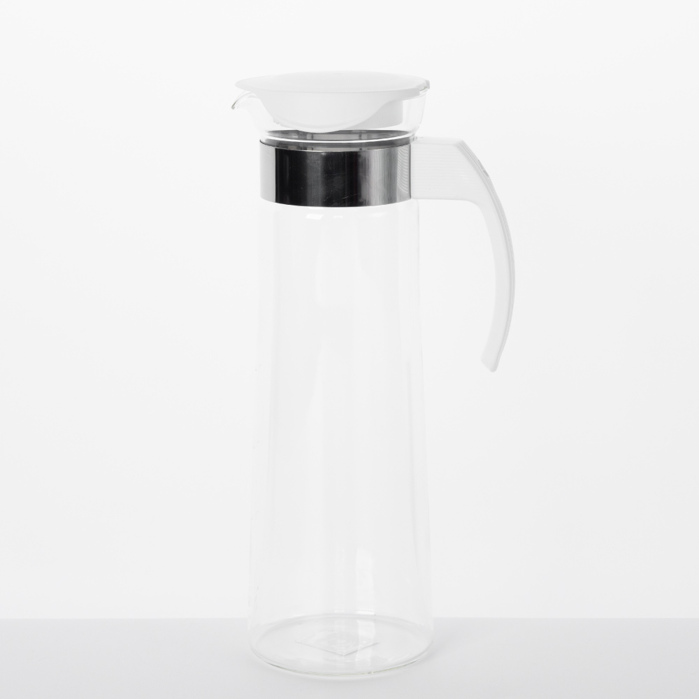 【NITORI 宜得利家居】冰箱用耐熱玻璃水壺 SLIM 1.4L(耐熱玻璃水壺 SLIM)