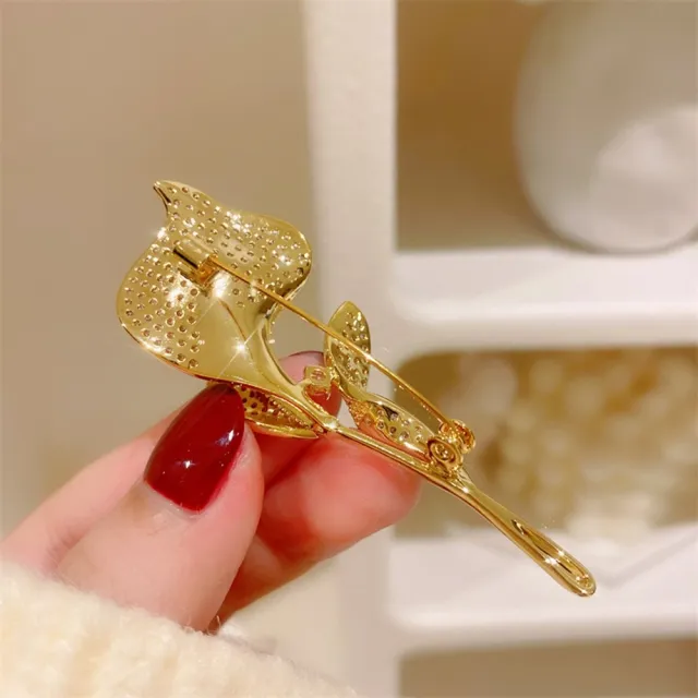 【巴黎精品】現貨+預購 鋯石胸針海芋別針(滿鑽花束亮面百搭生日情人節禮物女飾品a1ah18)
