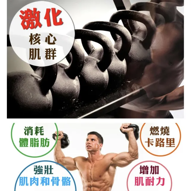 【Fitek】5公斤壺鈴 經典款壺鈴(5KG鑄鐵壺鈴 專業壺鈴)
