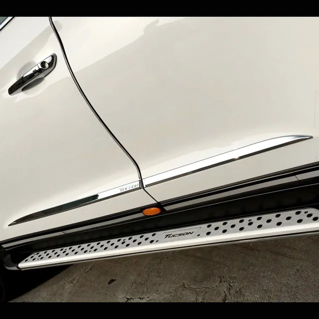 【IDFR】Hyundai 現代 Tucson 2016~2019 鍍鉻銀 車門飾條 車身飾條 車側門邊飾條(車門側邊飾條)