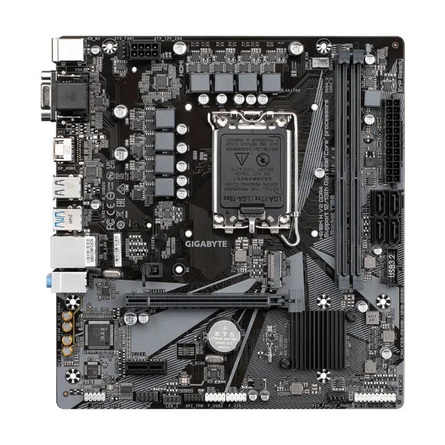 【GIGABYTE 技嘉】H610M H V2 DDR4 Intel 主機板