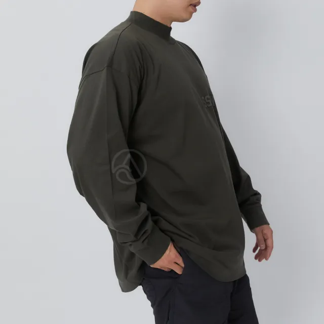 【Essentials】FOG L/S Tee 男款 女款 灰綠色 長袖 上衣 125BT222010F