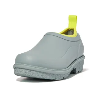 【FitFlop】WONDERCLOG NEON-POP WATERPROOF RUBBER CLOGS輕量雨鞋-女(冷藍色)