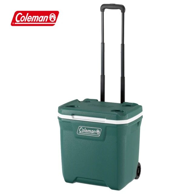 【Coleman】26.5L XTREME 永恆綠拉桿冰箱 / CM-37234(露營冰箱 戶外冰桶 保冷箱)