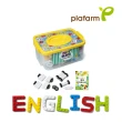【韓國 Plafarm】積木教玩具-英文130PCS收納盒(認知學習 益智積木 拼圖)