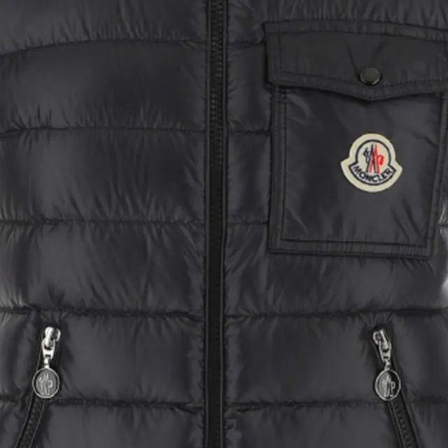 【MONCLER】女款 GLYGOS 連帽羽絨背心-黑色(1號USA-S、2號USA-M、3號USA-L、4號USA-XL)