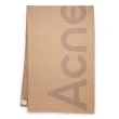 【Acne Studios】Logo 大字 雙色 羊毛 混紡 披巾 圍巾 駝棕色