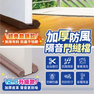 【Finger Pop 指選好物】門縫密封條95cm 2入/組 免運費(門底隔音條 泡棉門檔條 防塵防蟲 隔音門 門縫擋)