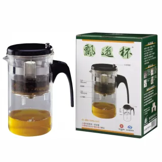MIT原創泡茶飄逸杯1000ml GL-888(玻璃外壺)