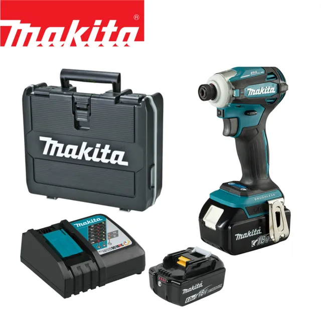 MAKITA 牧田】18V鋰電無刷衝擊起子機2入組-共4電6.0AH 日本製(DTD172