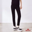 【BRAPPERS】女款 美腳ROYAL系列-中腰彈性八分窄管褲(黑)