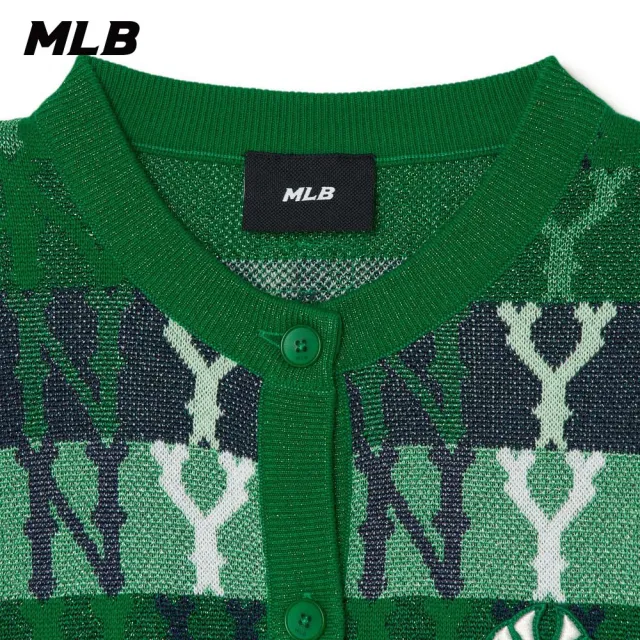 【MLB】女版針織衫 MONOGRAM系列 紐約洋基隊(3FKCM0131-50GNS)