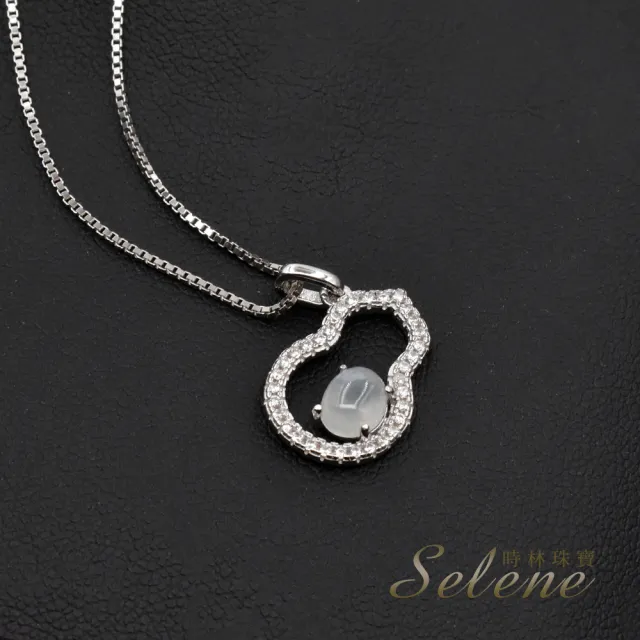 【Selene】◎翡翠鑲鑽葫蘆