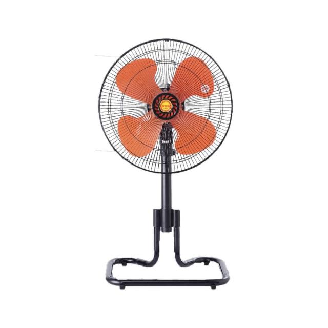 雙星牌 TS-1883 工業扇，臺灣原廠製造，18吋四片式風扇葉，提供130W強勁風力，三段風速調整，適合工廠或大型空間使用。產品尺寸L518xW330xH518mm，重量約4.6Kg，110V/60Hz電壓，一年保固，BSMI許可字號R54314，高效耐用，確保舒適通風環境。