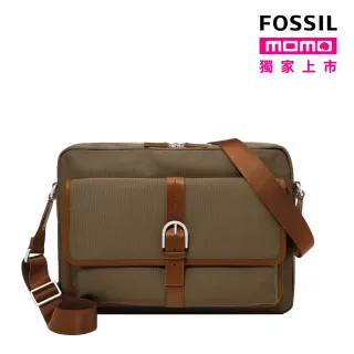 【FOSSIL 官方旗艦館】Camden 尼龍郵差包-卡其色 MBG9603147