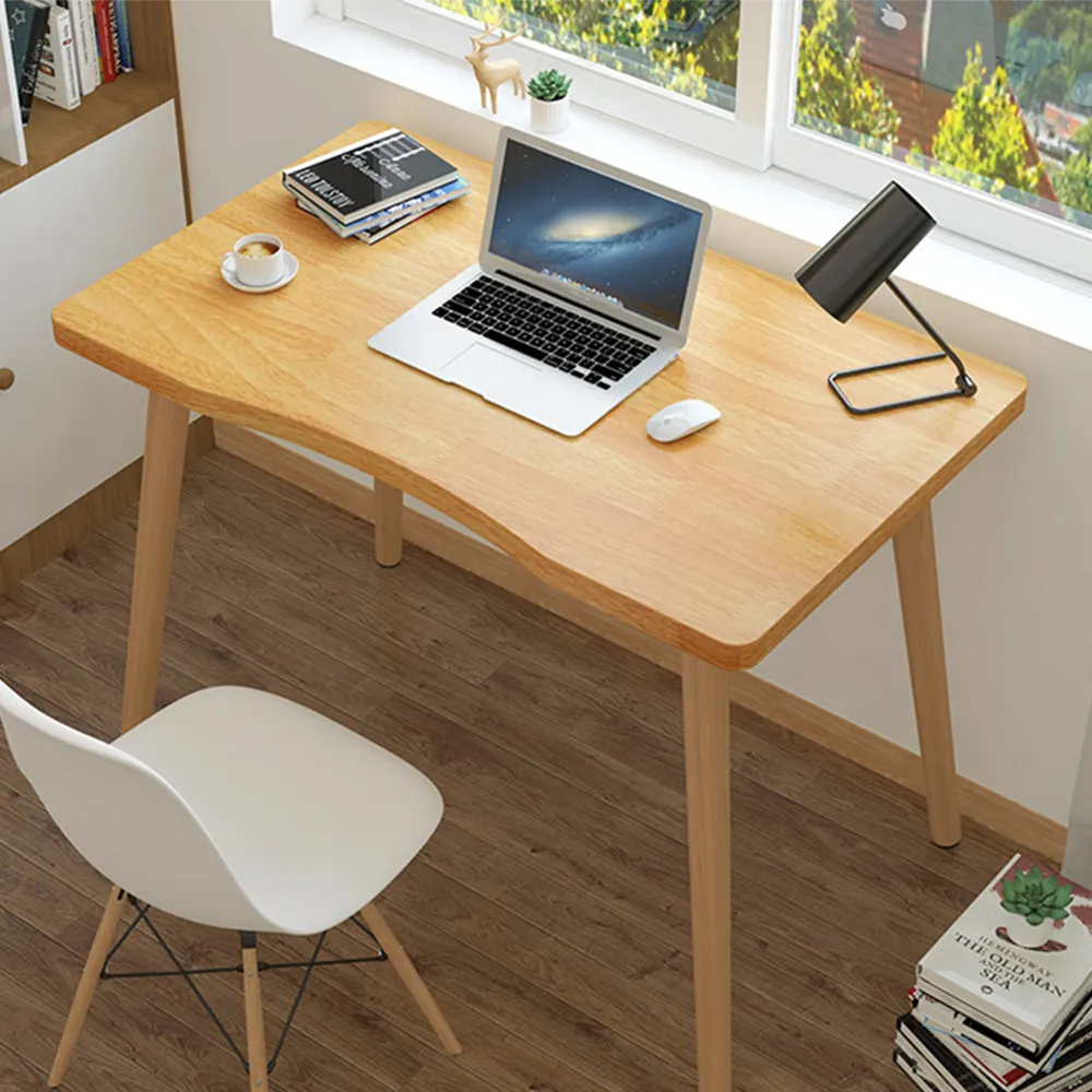 【HappyLife】簡易弧形電腦桌 80公分 Y11201(工作桌 書桌 化妝台 梳妝台 桌子 辦公桌 木頭桌子 餐桌)