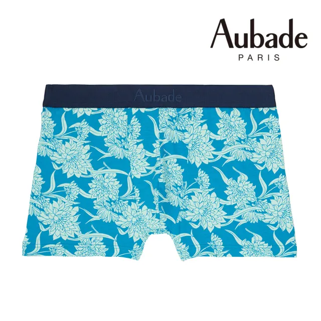 【Aubade】舒棉頂級莫代爾棉 彈性四角男褲 平口褲(Floral-2311)