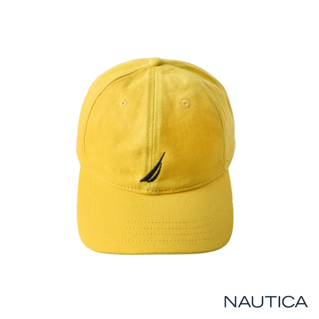 【NAUTICA】簡約品牌LOGO休閒帽(黃)