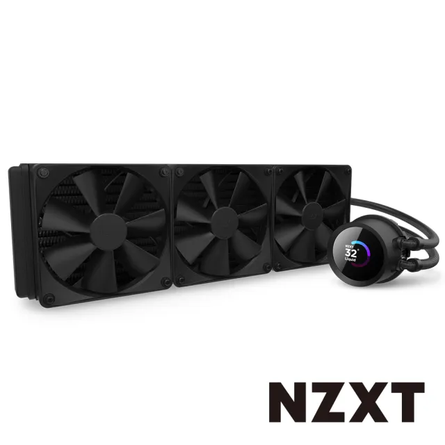 【NZXT 恩傑】Kraken 360 液晶水冷 360mm 一體式水冷散熱器(RL-KN360-B1 / 保固7年)