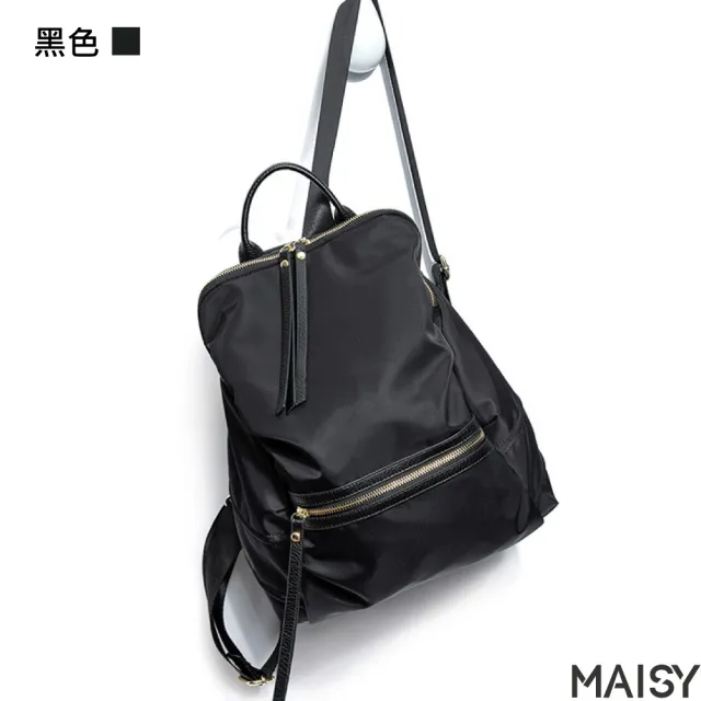 【MAISY】韓版時尚牛津帆布旅行背包(現+預 藍色／黑色)