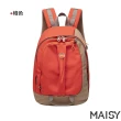 【MAISY】休閒輕旅行尼龍雙肩後背包(現+預  卡其色 / 黃色 / 墨綠色 / 橙色)