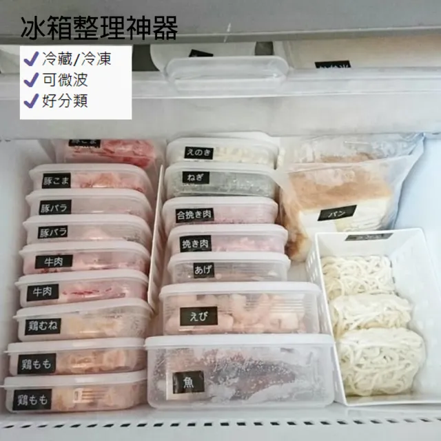 【NAKAYA】各式尺寸 日本 冷凍保鮮盒 可微波保存盒(日本製 可微波 保鮮盒 便當盒)