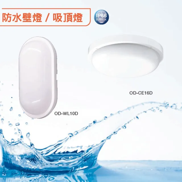 【DanceLight 舞光】LED 10W 防水膠囊壁燈 吸頂燈(整燈IP66防水防塵)