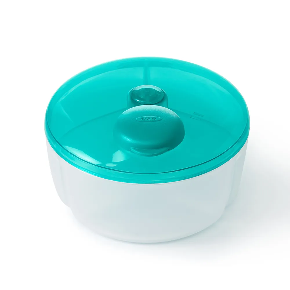 【OXO】tot 隨行分隔奶粉罐(靚藍綠)
