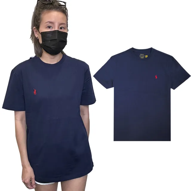 RALPH LAUREN】POLO Ralph Lauren 休閒素TEE 刺繡小馬短袖上衣(平輸品