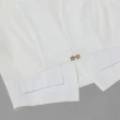 【ILEY 伊蕾】優雅輕盈透膚無領西裝短版外套(白色；M-XL；1231064816)