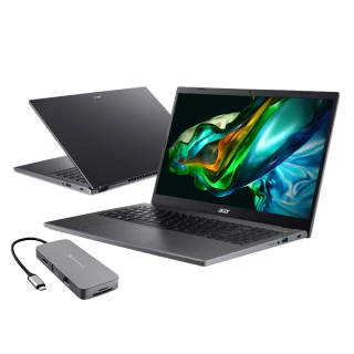 【Acer】集線器組★15.6吋i5輕薄筆電(Aspire 5/A515-58P-599T/i5-1335U/8G/512G/W11)