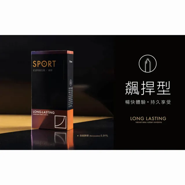 【SPORT 史波特】★飆捍型保險套 12入*2盒(共24入 買一盒送一盒)