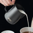 【PO:】手沖咖啡玻璃杯組(磨豆機/咖啡杯240ml/拉花杯-黑)(多色可選)