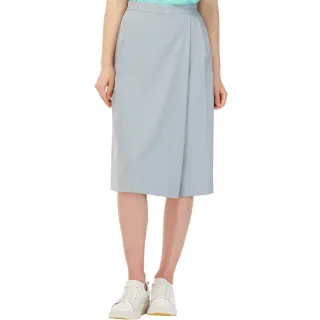 【Jack wolfskin 飛狼】女 優雅氣質涼感八分褲裙 休閒褲(岩灰)