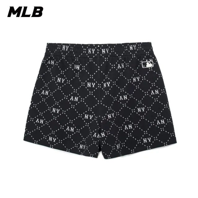 【MLB】女版休閒短褲 MONOGRAM系列 紐約洋基隊(3FSPM0133-50BKS)