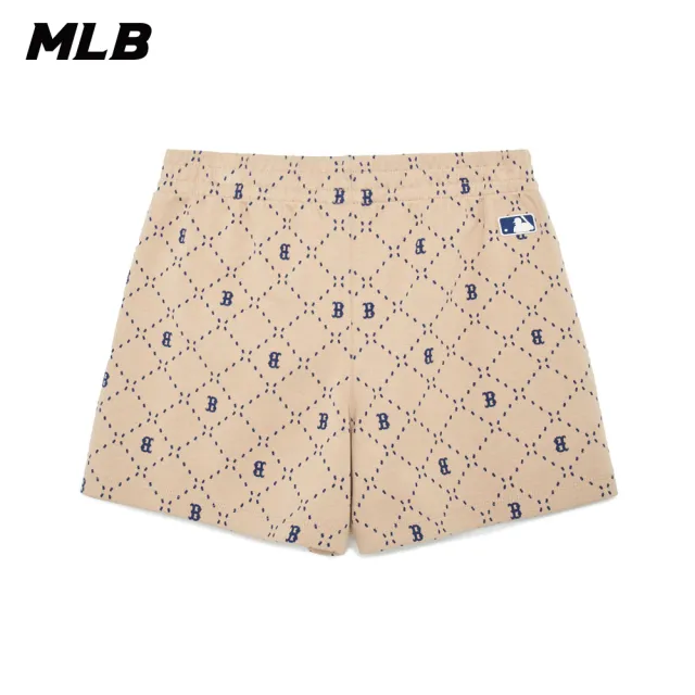 【MLB】女版休閒短褲 MONOGRAM系列 波士頓紅襪隊(3FSPM0133-43SAL)