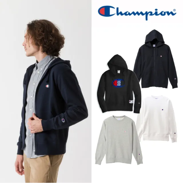 【Champion】官方直營-經典大學T連帽T外套-男(多款多色)