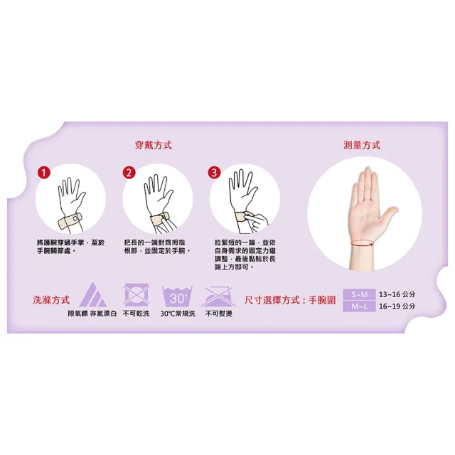 【日本D&M】手腕輕護具1入(左右手兼用)