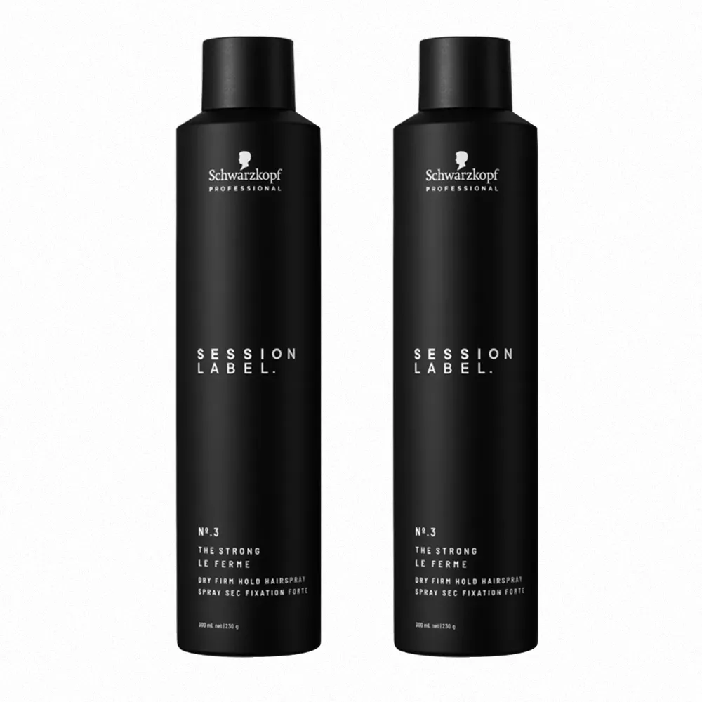 【Schwarzkopf 施華蔻】黑魔髮系列- 黑颶風定型噴霧500ml x2入組 新包裝(平輸版)