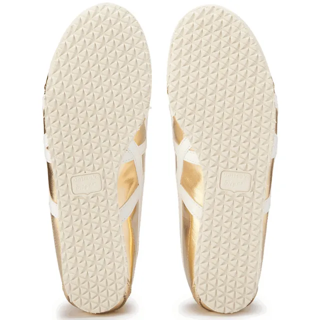 【Onitsuka Tiger】鬼塚虎 金色MEXICO 66休閒鞋 (1183B566-201)