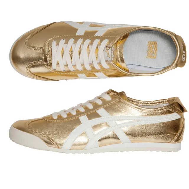 【Onitsuka Tiger】鬼塚虎 金色MEXICO 66休閒鞋 (1183B566-201)