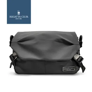 【Regatta Club】母親節禮物 Young Urban雙插扣翻蓋側背包/風尚黑(RC-B21001-BK)