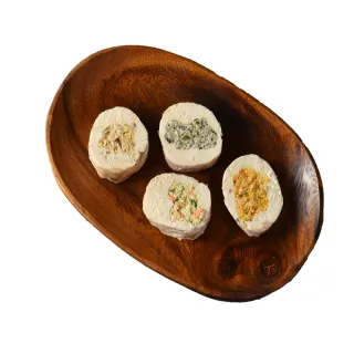 【汪事如意】鮮蔬黃綠紅 雞肉捲捲 100g(犬貓副餐寵物鮮食/適口性佳/天然食材/無油蒸煮/銷售冠軍)