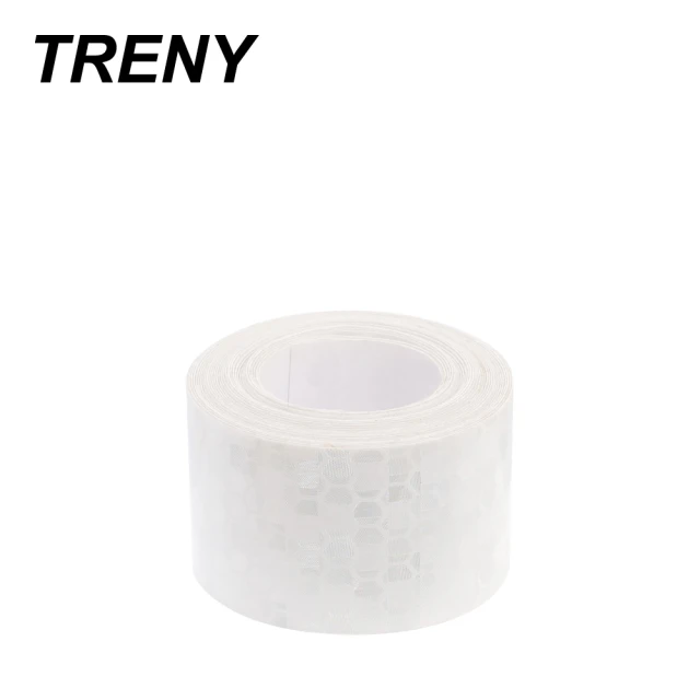 【TRENY】夜間警示反光貼2.5x3M白色(反光膠帶)
