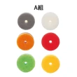 【MARNA】日本進口圓形海綿菜瓜布6入(顏色任選)